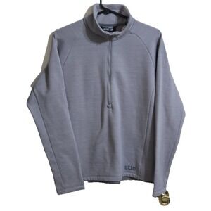 Stio Glide Power Stretch Half Zip Womens L Alloy Heather NWT‎